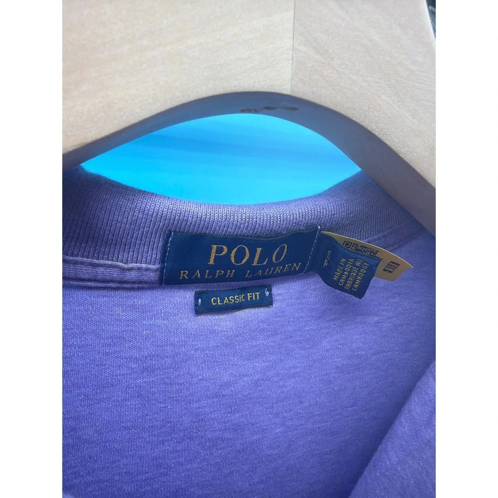 Polo Ralph Lauren Mens Classic Fit Purple Short Sleeve Polo Shirt Size XL
